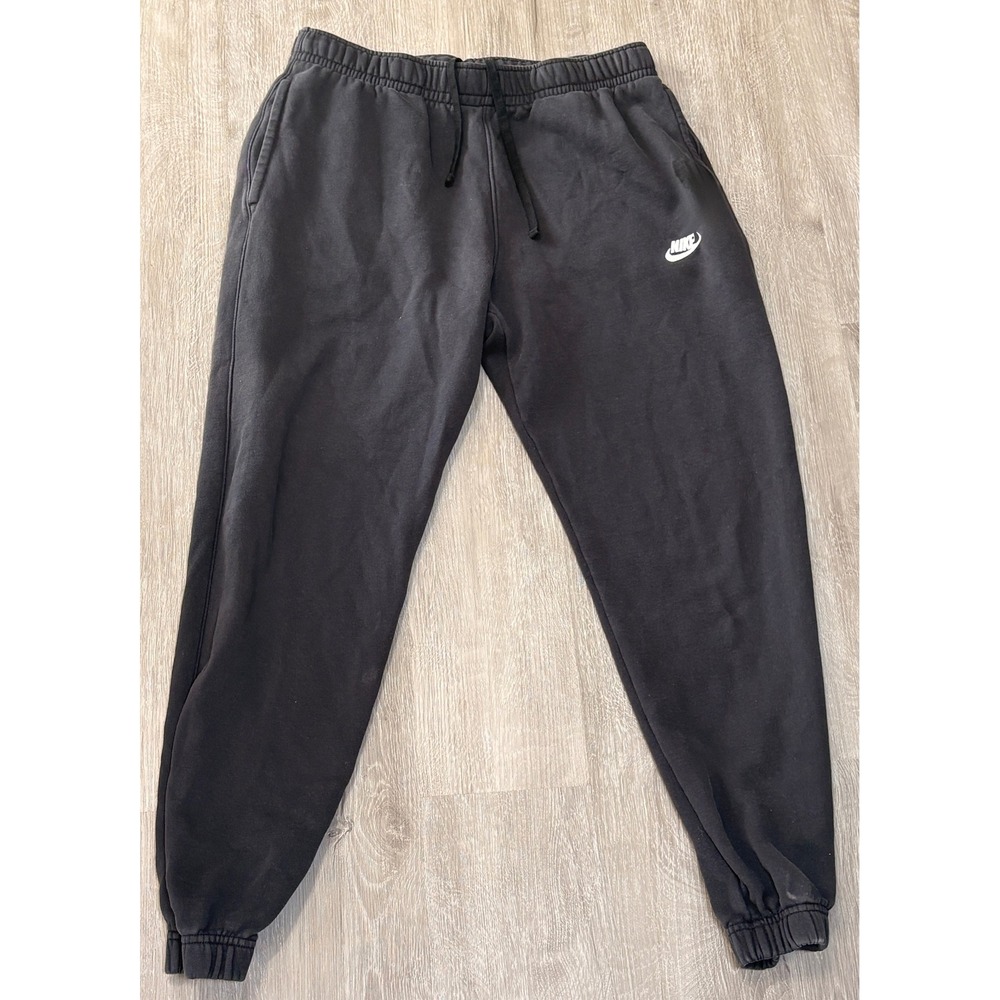 Nike Sportswear Club Fleece Joggers Black Mens Large BV2737-010 Sweatpants Flaws